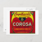 Engelhard's Coffee LabelLouisville, KY ポストカード (正面/裏面)