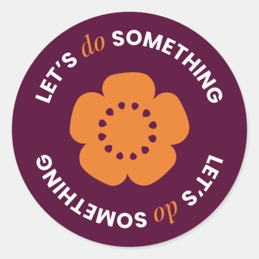 EngenderHealth: Let's Do Something - Stickers ラウンドシール (正面)