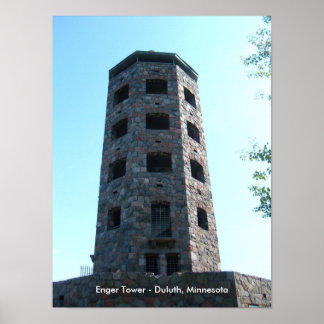 Enger Tower – ミネソタ、ダルース ポスター