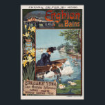 Enghien les Bains France Vintage Poster 1900 ポスター<br><div class="desc">Vintage travel poster from Enghien les Bains in France. Chemin de fer du Nord. Published in 1900. Please note that our posters are high quality reproductions based on professional, very high resolution scans of the original. Our manual retouching process does not involve the use of filters that remove any original...</div>