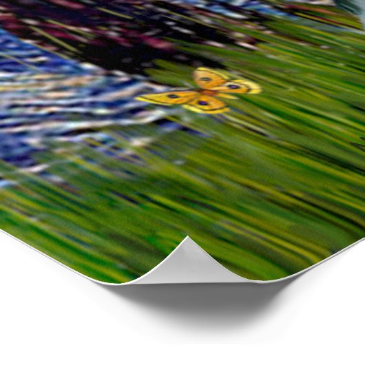 Engilsh Springer Pair - Starry Night ポスター (角)