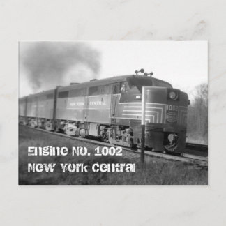 engine1002、Engine No. 1002New York Central ポストカード