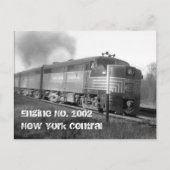 engine1002、Engine No. 1002New York Central ポストカード (正面)