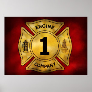 Engine Company 1 -消防士 ポスター