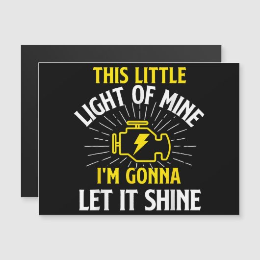 Engine Control Light - Car Guy Auto Mechanic (正面/裏面)