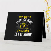 Engine Control Light - Car Guy Auto Mechanic カード (黄色い花)