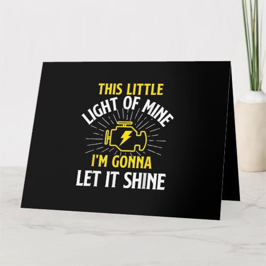 Engine Control Light - Car Guy Auto Mechanic カード (正面)