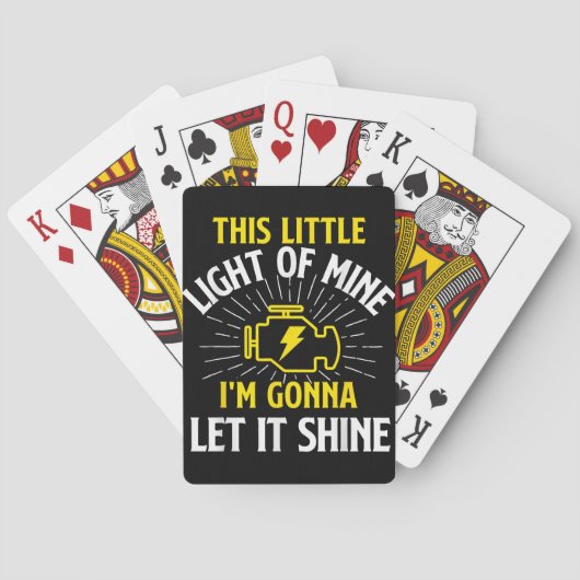 Engine Control Light - Car Guy Auto Mechanic トランプ (裏面)