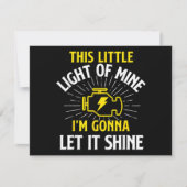 Engine Control Light - Car Guy Auto Mechanic 招待状 (正面)