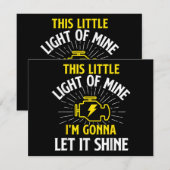 Engine Control Light - Car Guy Auto Mechanic 招待状 (正面/裏面)