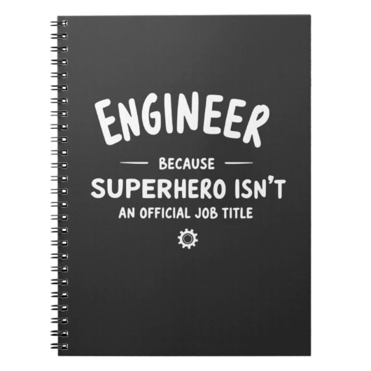 Engineer – Because Superhero Isn’t an Official Job ノートブック (正面)