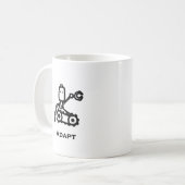 Engineer Bot Adapt コーヒーマグカップ (正面左)