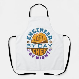 Engineer by Day Chef by Nightエンジニアリング エプロン