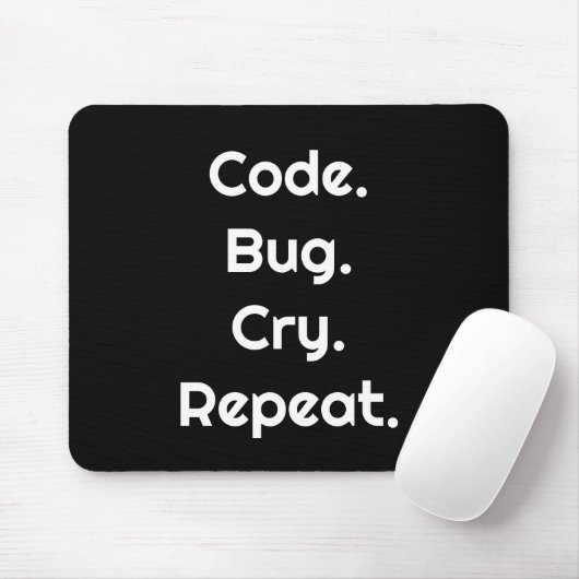 Engineer & Coder ~コードを書く。バグを作る。泣く。繰り返す~ マウスパッド (マウス)