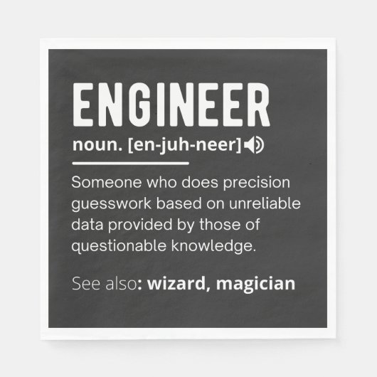 ENGINEER DEFINITION スタンダードランチョンナプキン (正面)