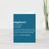 Engineer Definition Funny Engineering Mechanical C カード (正面)