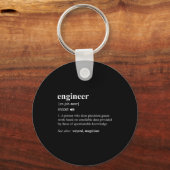 Engineer Definition Funny Engineering Mechanical C キーホルダー (正面)