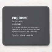 Engineer Definition Funny Engineering Mechanical C マウスパッド (正面)