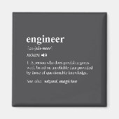 Engineer Definition Funny Engineering Mechanical C マグネット (正面)