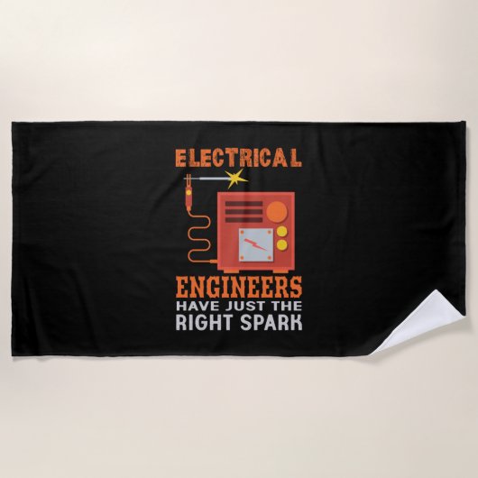 Engineer Electrical Engineers Have Just The Right ビーチタオル (正面)