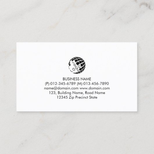 Engineer Engineering Technical 名刺 (裏面)