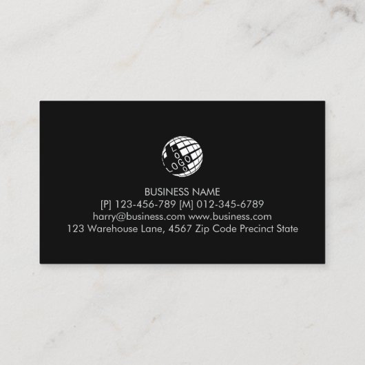 Engineer Engineering Technical Abstract Lights 名刺 (裏面)