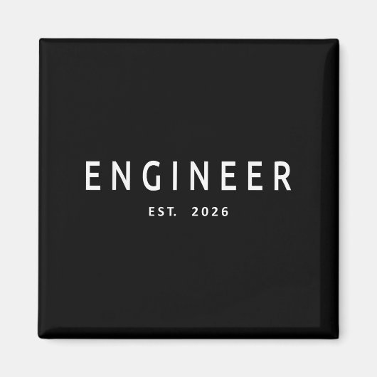 Engineer Est. 2026 Engineering Graduation マグネット (正面)