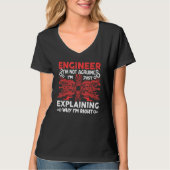 Engineer I'm Not Arguing Electrical Engineering Tシャツ (正面)