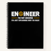 Engineer I'm Not Arguing Funny Engineering ノートブック (正面)