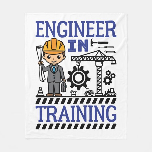 Engineer in Training Boys STEM フリースブランケット (正面)