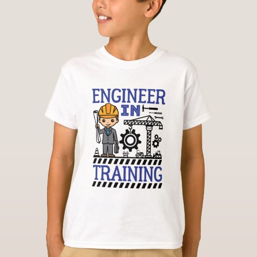 Engineer in Training Boys STEM Tシャツ (正面)