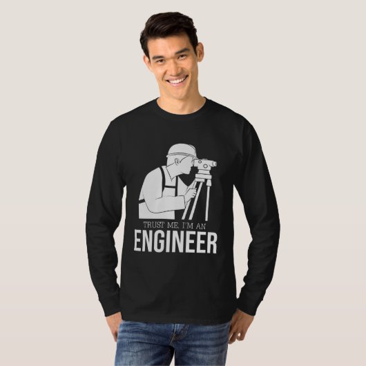 engineer joke    text  humour  engineer tシャツ (正面フル)