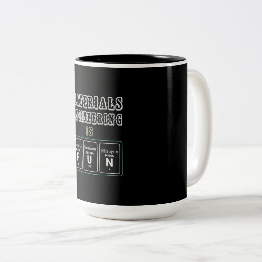 Engineer Materials Engineering Is Fun ツートーンマグカップ (正面右)