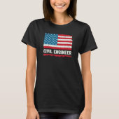 Engineer Men Women Civil Engineer Humor Tee Tシャツ (正面)
