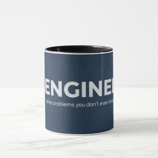 Engineer Mug - ENGINEER I solve problems マグカップ (中央)