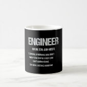 ENGINEER NOUN Funny Engineering Quotes Graduation コーヒーマグカップ (中央)