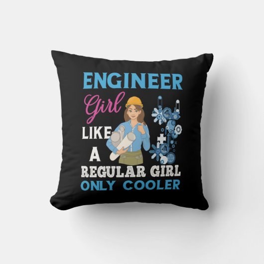 Engineer Proud Engineer Girl クッション (正面)