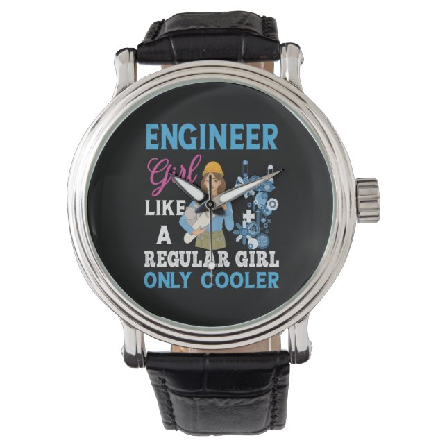 Engineer Proud Engineer Girl 腕時計 (正面)