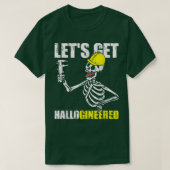 Engineer Skeleton Engineering Costume Funny Hallow Tシャツ (デザイン正面)