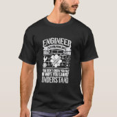 Engineer Solving Problems Funny Engineering Tシャツ (正面)