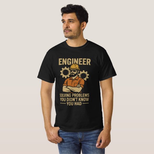Engineer Solving Problems Tシャツ (正面フル)
