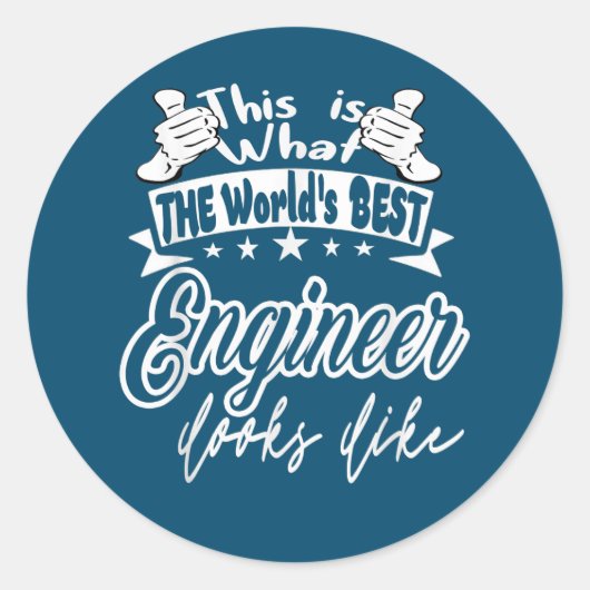 Engineer This Is 最高の Worlds Engineer  Like ラウンドシール (正面)