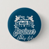 Engineer This Is 最高の Worlds Engineer Like 缶バッジ (正面)