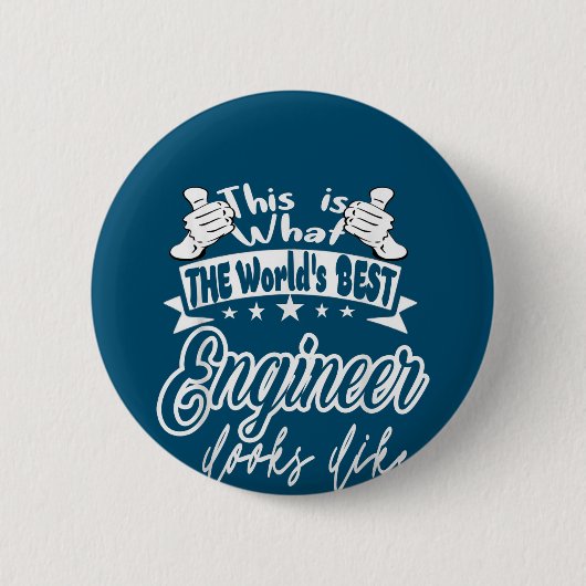 Engineer This Is 最高の Worlds Engineer  Like 缶バッジ (正面)