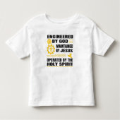 Engineered by God, Maintained by Jesus,  トドラーTシャツ (正面)