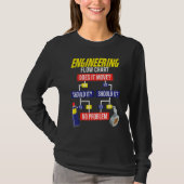 Engineering Flow Chart Chemical Engineer Tシャツ (正面)