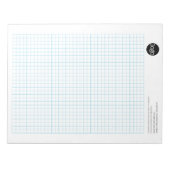 Engineering Graph Pad Calcpad with Company Logo ノートパッド (正面)