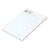 Engineering Graph Pad Paper with Corporate Logo ノートパッド (アングル)