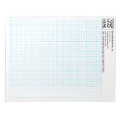 Engineering Graph Pad Paper with Corporate Logo ノートパッド (正面)