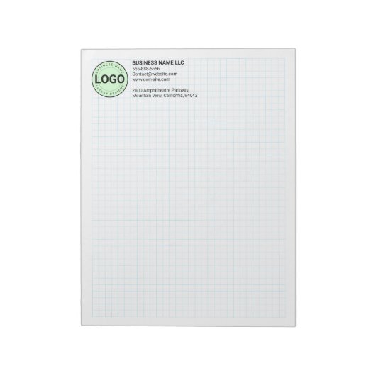 Engineering Graph Pad with Company Logo ノートパッド (回転)
